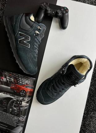 Шикарні зимові кросівки "new balance 574 fur winter7 фото