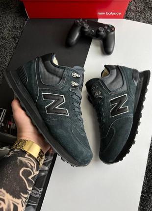 Шикарні зимові кросівки "new balance 574 fur winter6 фото