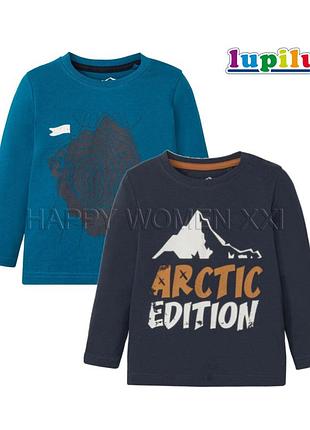 4-6 лет реглан для мальчика lupilu лонгслив кофточка трикотаж футболка хлопковая длинный рукав садик