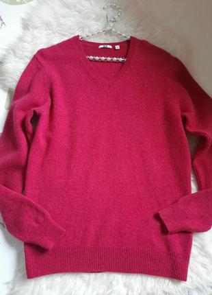 Uniglo свитер шерсть пуловер меланж2 фото