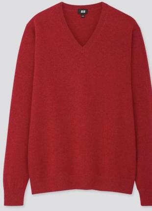 Uniglo свитер шерсть пуловер меланж9 фото