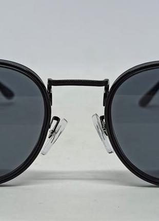 Ray ban очки унисекс солнцезащитные черные однотонные в черном металле2 фото