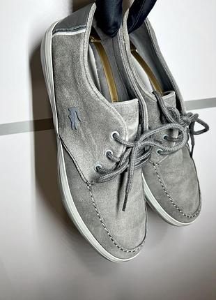 Чоловічі топсайдери-кросівки lacoste sevrin 7 size 44,5 натуральна шкіра