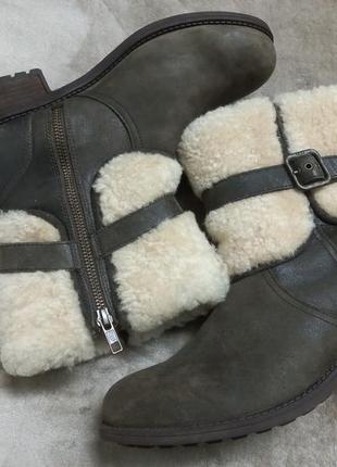 Ботинки.сапожки осень-зима кожа-овчина жен. 39р.ugg австрии4 фото