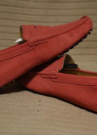 Полностью кожаные мокасины холодного розового цвета mr sarenza франция 39 р. ( унисекс)