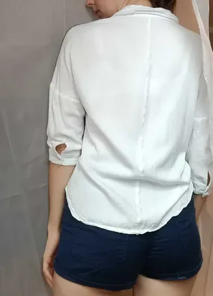 Блузка рубашка блуза футболка черно-белая2 фото