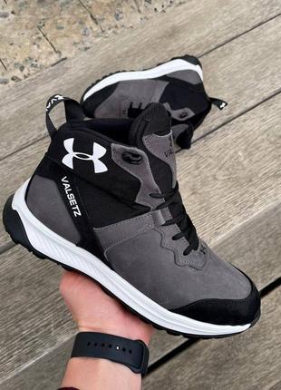 Мужские кожаные зимние ботинки under armour