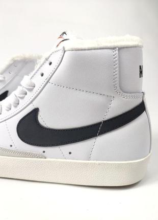 👟 кеди nike blazer mid 77 vintage white winter fur       / наложка bs👟9 фото