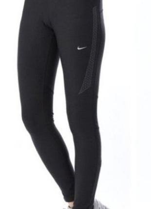 Женские лосины леггинсы тайтсы nike women's tech 2 dri-fit running