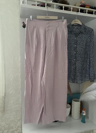 Красивые лиловые штаны брюки zara5 фото