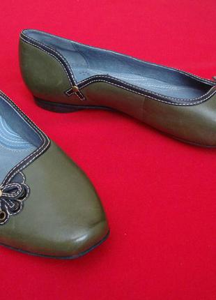 Балетки clarks indigo натур кожа 39-40 размер