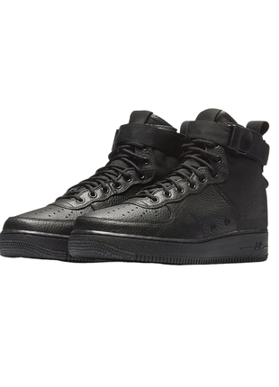 Оригинальные кроссовки nike sf air force 1 mid triple black