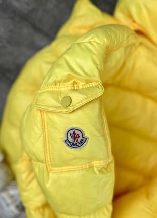 Мужская куртка / качественная куртка moncler в желтом цвете на каждый день5 фото