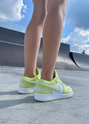 Кросівки nike air jordan 1 low ‘lime light’4 фото