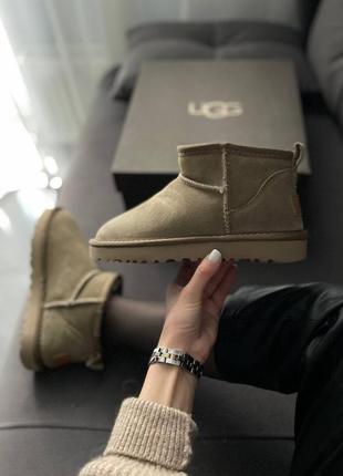 Жіночі уггі ugg ultra mini brown3 фото