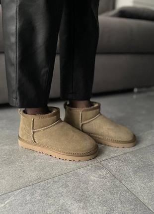 Жіночі уггі ugg ultra mini brown6 фото