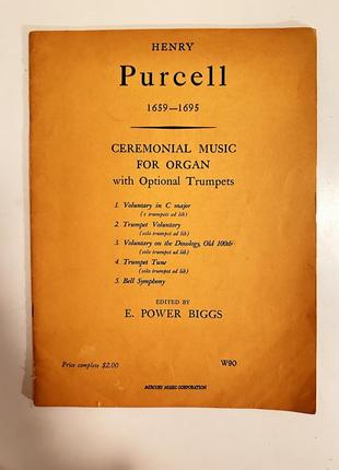 Ноты для органа henry purcell