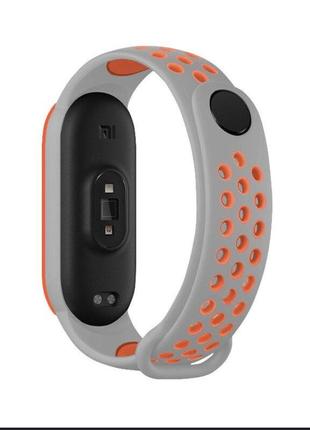 Ремінець для xiaomi mi band 5 6 / ремінці на сяомі, ксіомі мі бенд / силіконовий ремінь до фітнес-браслету