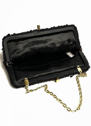 Винтажный клатч сумочка расшита бисером и пайетками2 фото