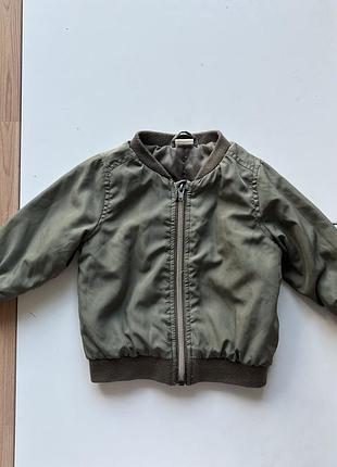 Бомбер h&m с легким утеплением размер 74, на 6-9 мес