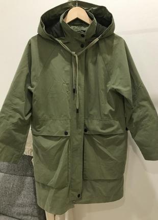 Zara тренч куртка вітровка xs хакі1 фото