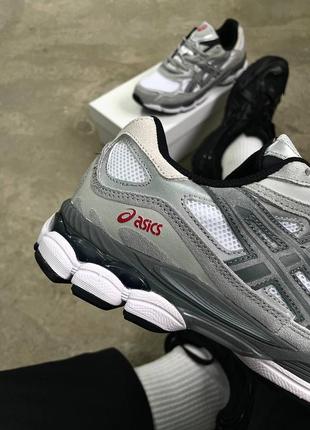 Asics gel nyc white steel grey 3