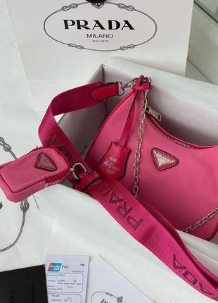 Сумка prada re-edition 2005 pink