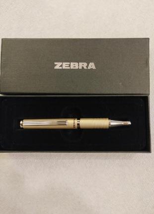 Zebra sl-f1 extendable ballpoint pen silver (gold) шариковая мини ручка3 фото