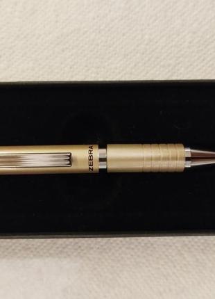 Zebra sl-f1 extendable ballpoint pen silver (gold) шариковая мини ручка5 фото