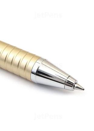 Zebra sl-f1 extendable ballpoint pen silver (gold) шариковая мини ручка7 фото