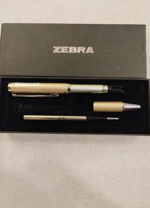 Zebra sl-f1 extendable ballpoint pen silver (gold) шариковая мини ручка8 фото