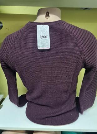 Мужской свитер figo турция, тонкий свитер реглан мужчина осень весна, мужской ремень,...