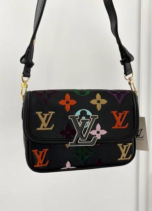 Louis vuitton buci black rainbow