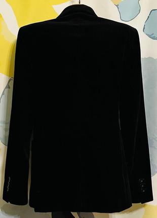 Оригінальний вельветовий блейзер / піджак чорного кольору max mara4 фото