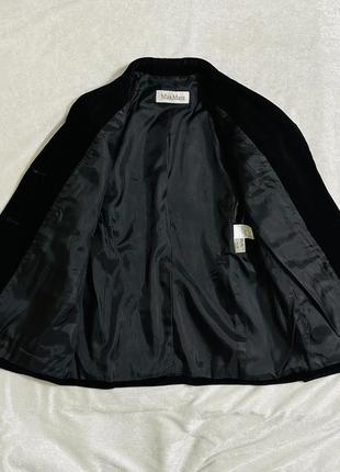 Оригінальний вельветовий блейзер / піджак чорного кольору max mara10 фото