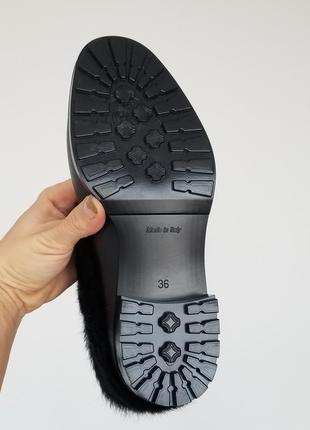 Шикарные дорогие резиновые ботинки с натуральной кожи navyboot ботинки на низком каблуке5 фото