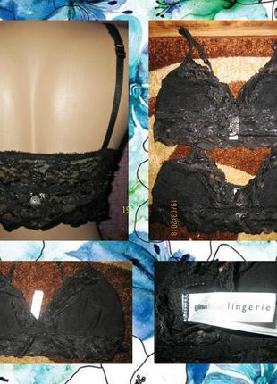 Топ кружевной gina tricot lingerie р. l5 фото