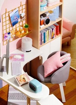 Ляльковий дім конструктор diy cute room bt-030 куточок щастя 3d румбокс 23*23*27,5см2 фото