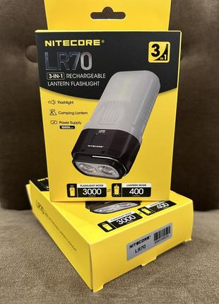 Nitecore lr70 4в1 - фонарь кемпинговый, ручной + power bank + зарядное  (usb type-c)2 фото