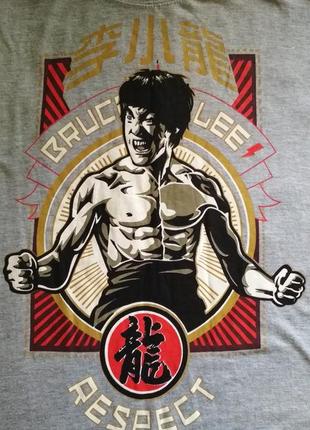 Мужская футболка bruce lee брюс ли kung fu merch (l-xl)4 фото