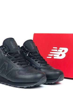 Р.46 кросівки new balance 574 чорні зима