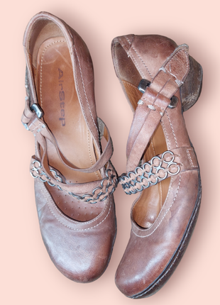 Шкіряні туфлі airstep мері джейн