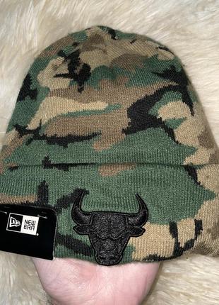 Шапка new era chicago bulls camouflage, оригинал, one size unisex7 фото