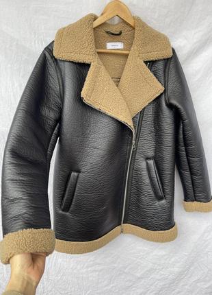 Reserved дубленка / куртка из искусственной кожи6 фото