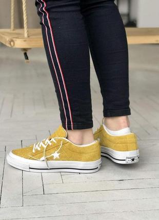 Кеды женские converse low yellow star конверс9 фото