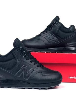 Р.36-41 кроссовки new balance 574 черные зима1 фото