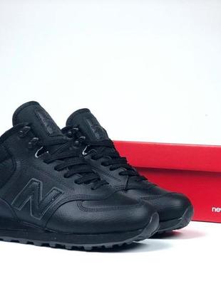 Р.36-41 кроссовки new balance 574 черные зима4 фото