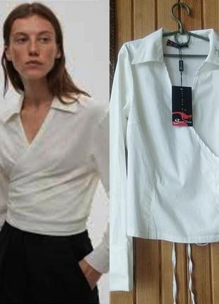 Сорочка блуза на запах кофта футболка