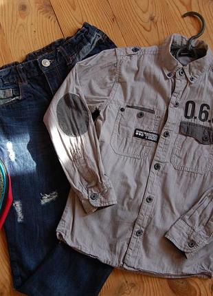 Фірмова сорочка в дрібну смужку george.