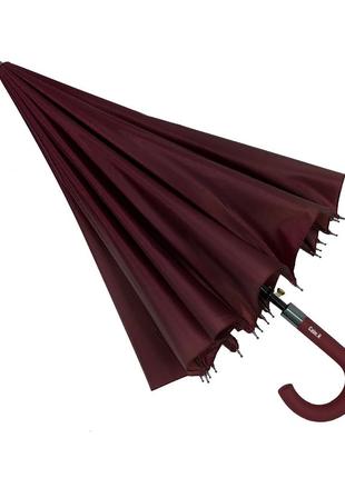 Женский зонт-трость, полуавтомат от toprain, бордовый (хамелеон), 01002-55 фото